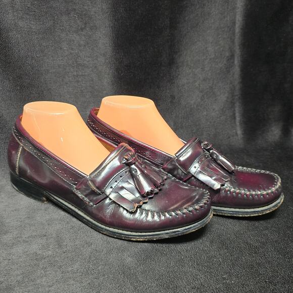 G.H. Bass & Co. Burgundy Cordovan Penny Loafer Dress Shoes